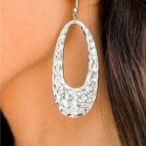 Elegant Silver Textured Earrings “Artisan Abundance”